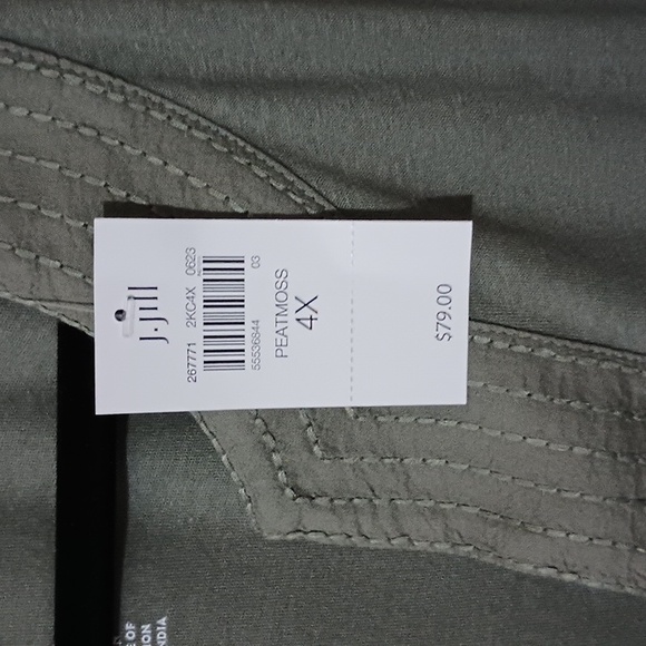 J.Jill Pure Jill Trapunto Tunic Cotton/Linen Blend - Picture 5 of 11